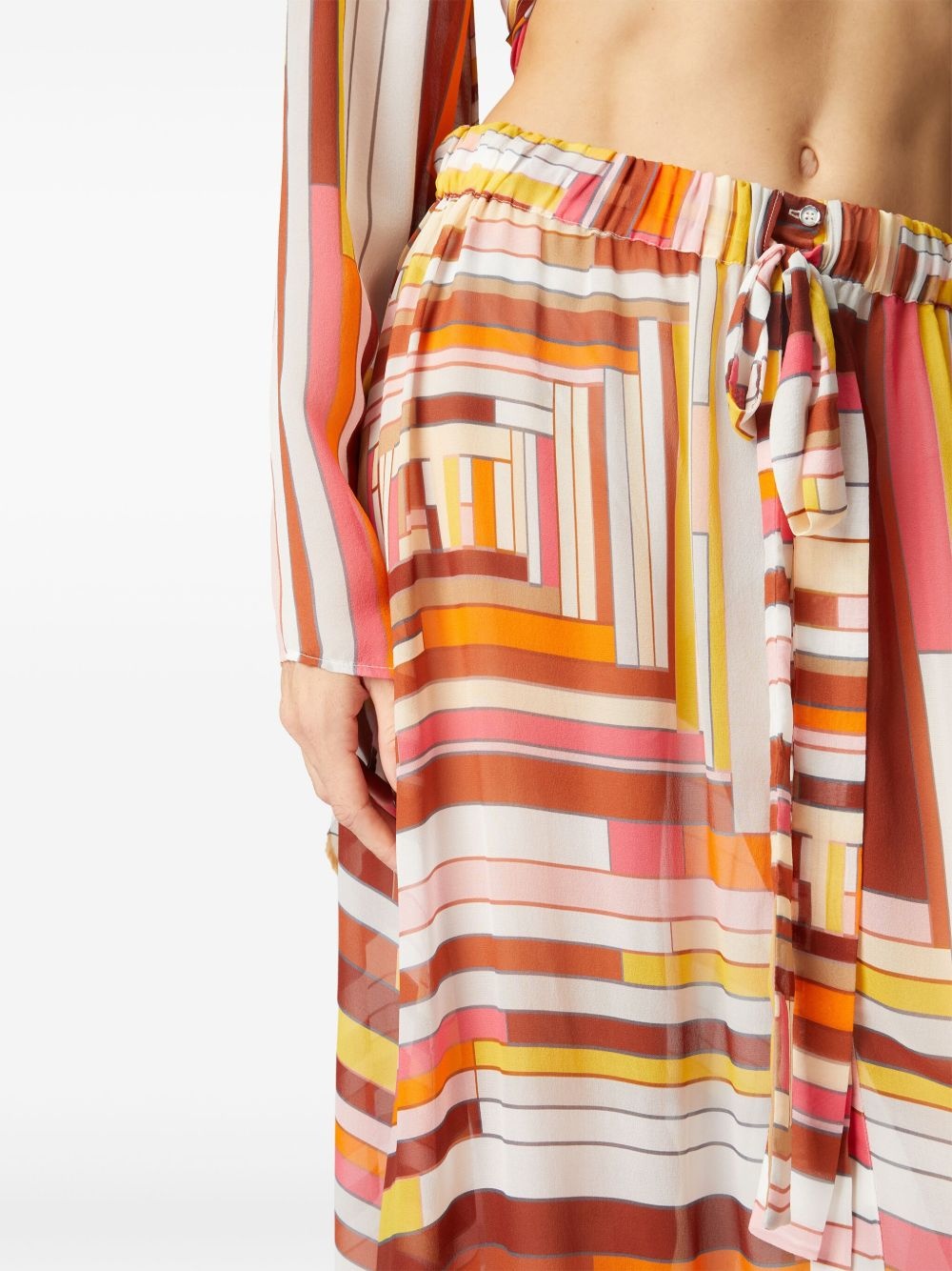 printed maxi skirt - 4