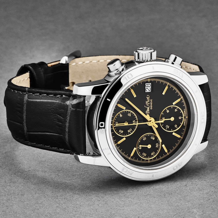 Paul Picot - Paul Picot Chronosport Chronograph Automatic Black Dial Men's Watch P7034.20.334 - 2