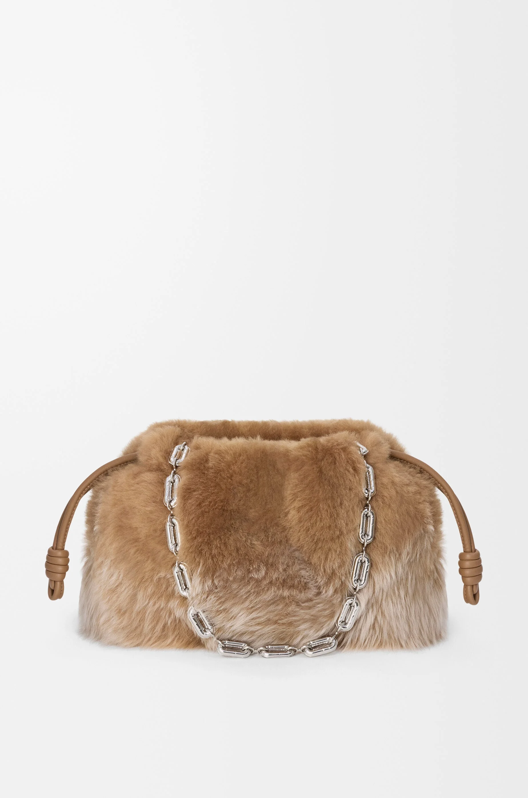 Medium Flamenco purse in gradient shearling - 1