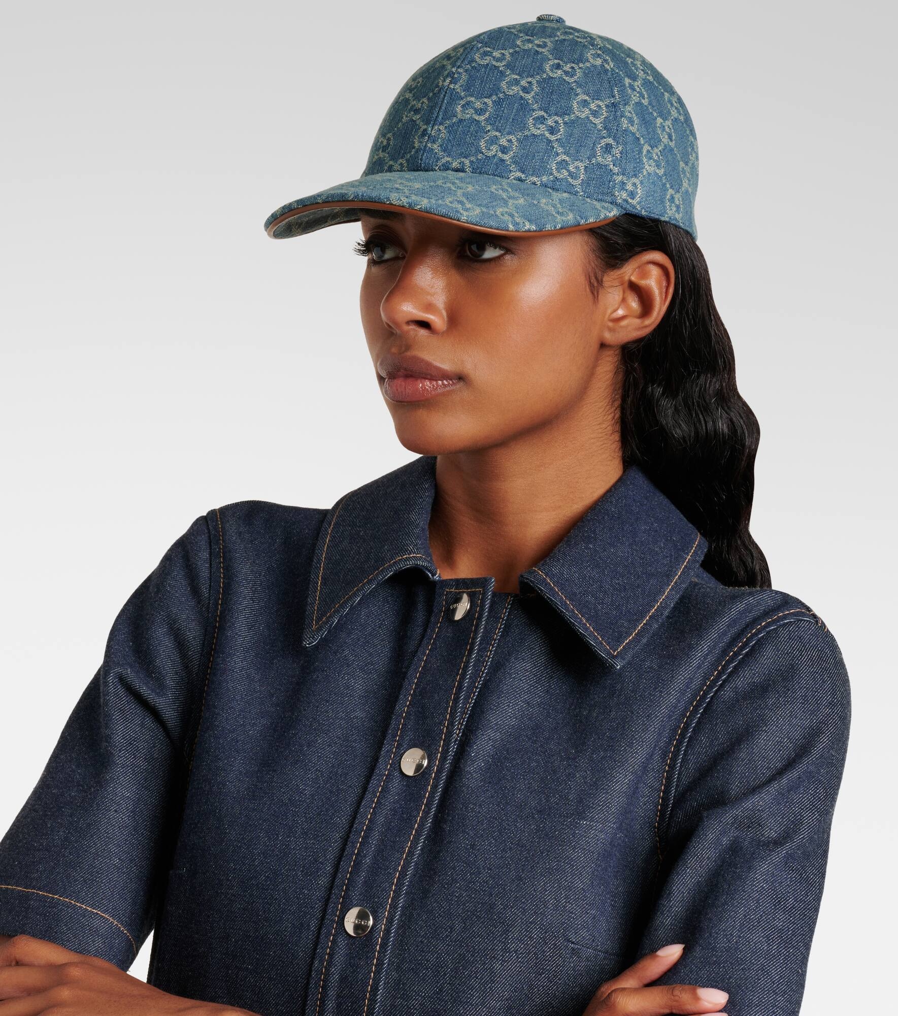 GG cotton canvas baseball cap - 4