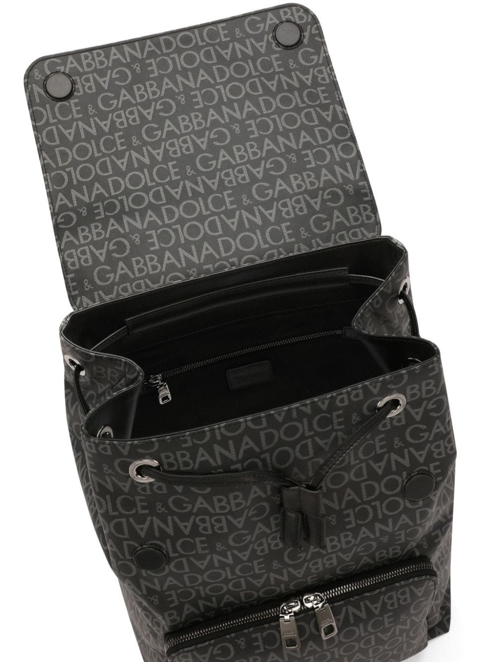 coated jacquard backpack - 5