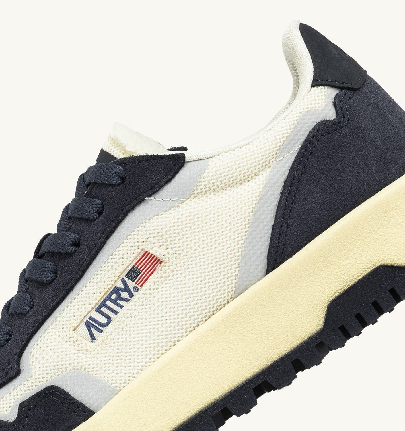 WILDPACE LOW SNEAKERS IN MESH AND SUEDE COLOR MARSHMALLOW AND BLUE NIGHT - 6