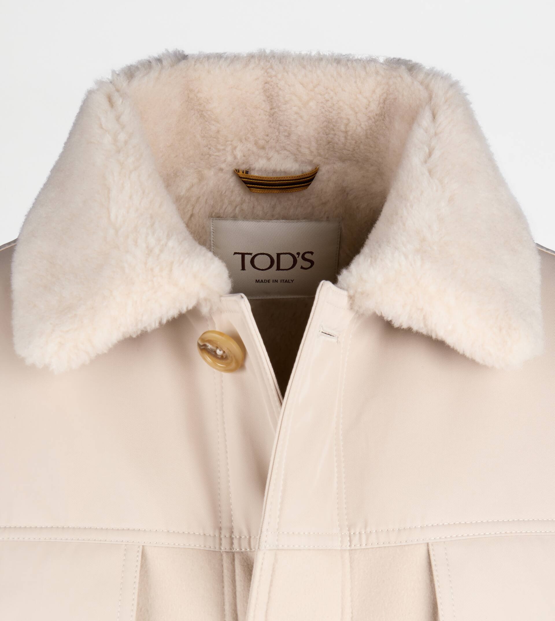 CABAN IN T15 WOOL DRAP - BEIGE - 3