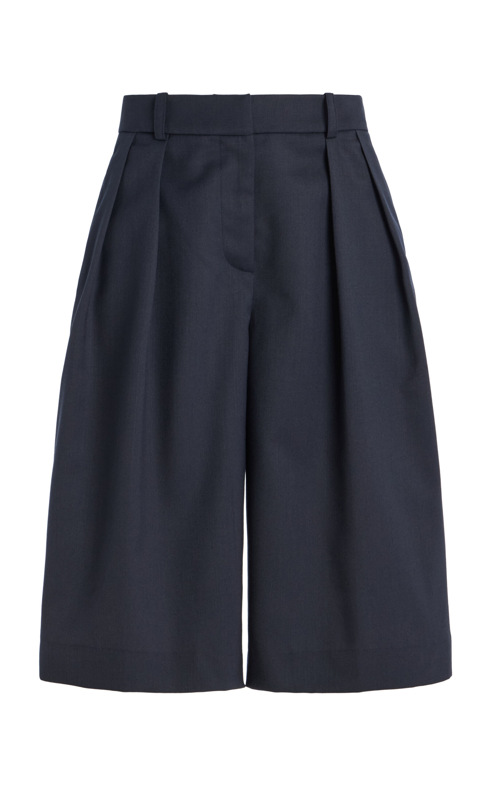 Bilbao Pleated Linen-Blend Bermuda Shorts black - 1