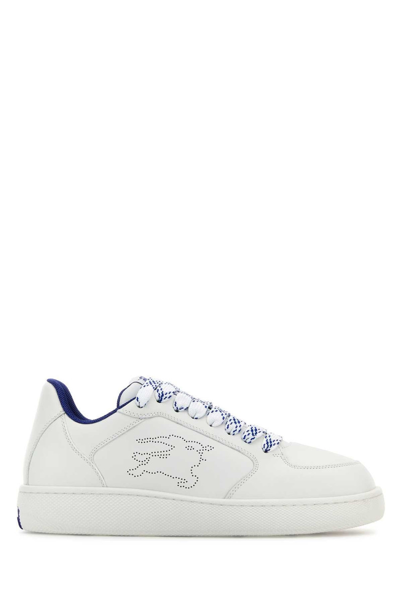 Burberry Women White Leather Stock Sneakers - 1