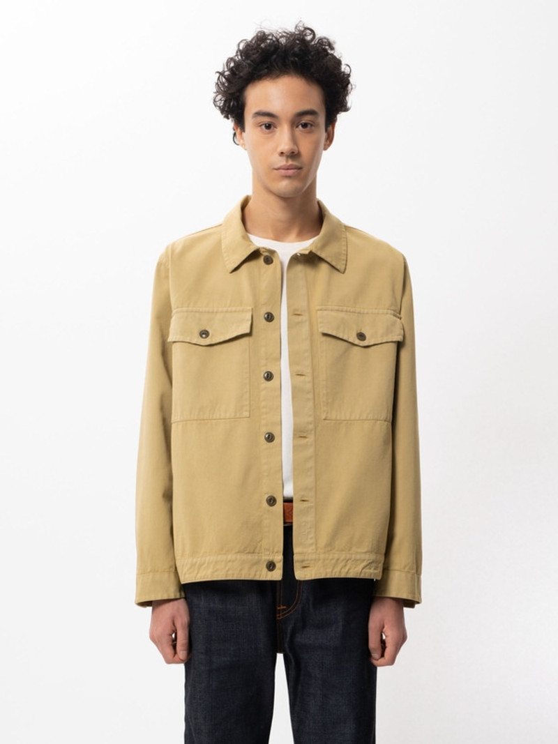 Colin Utility Overshirt Oat 3