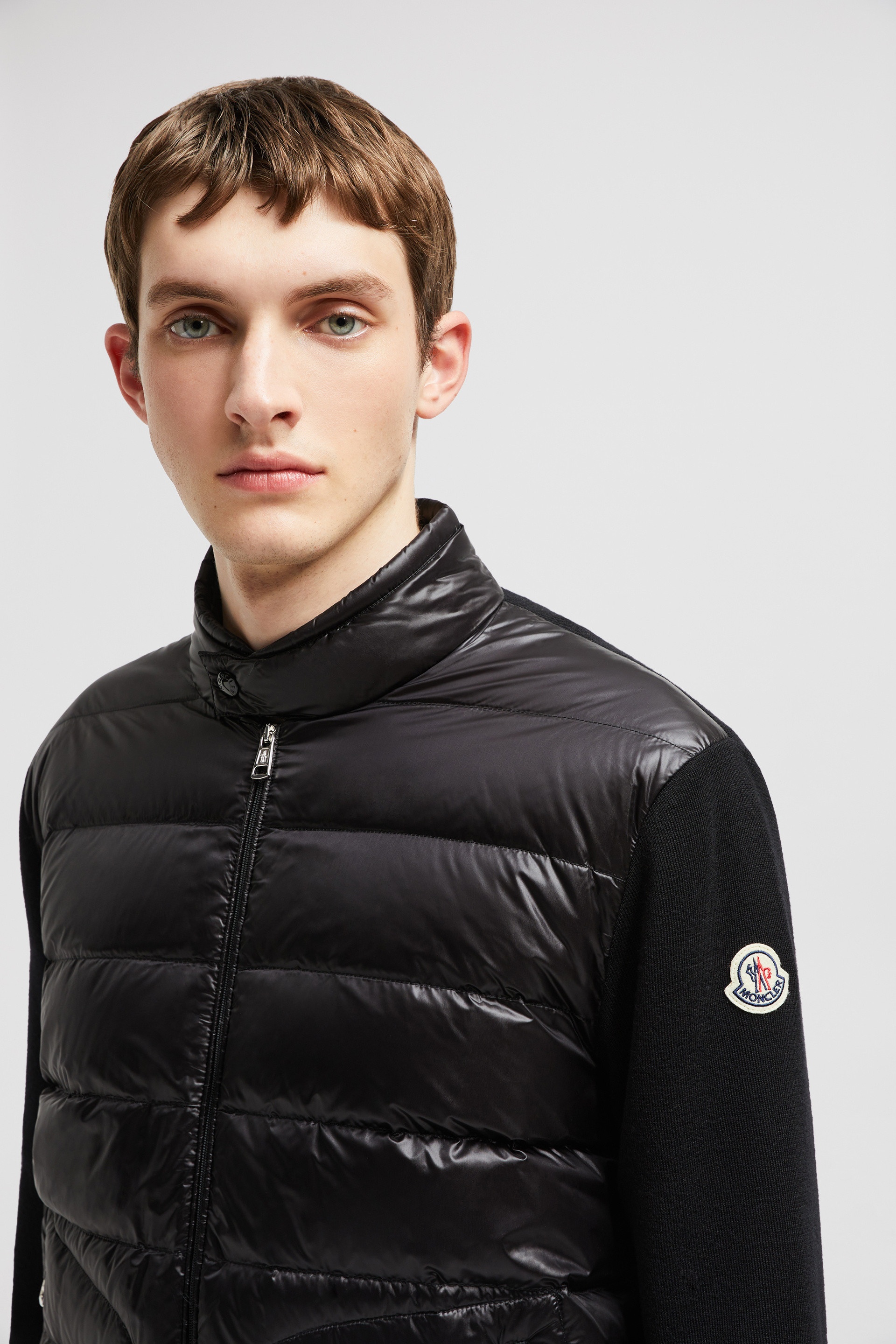 Padded Wool Zip-Up Cardigan - 4
