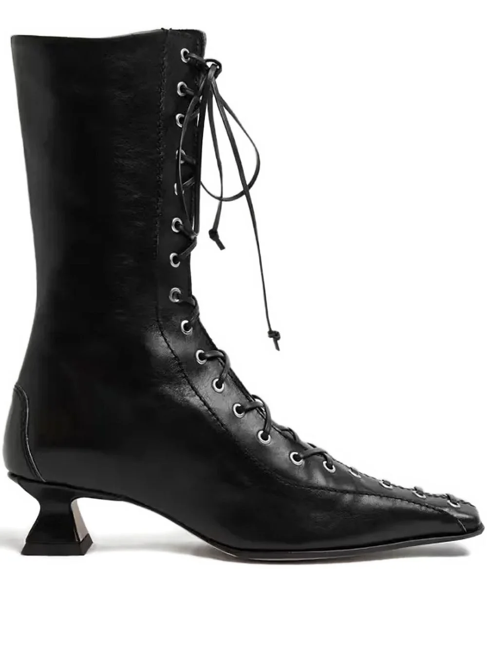 35mm Emile lace-up heel boots - 1