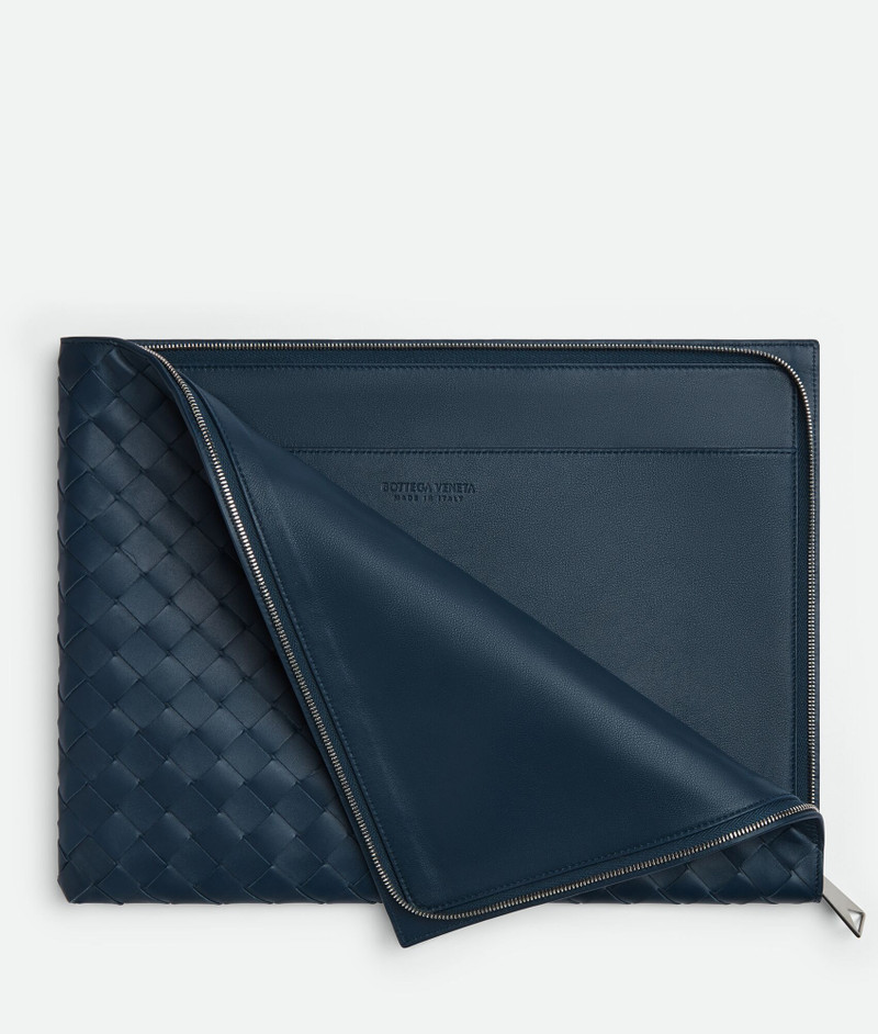 Bottega Veneta Intrecciato Half Zip Pouch outlook