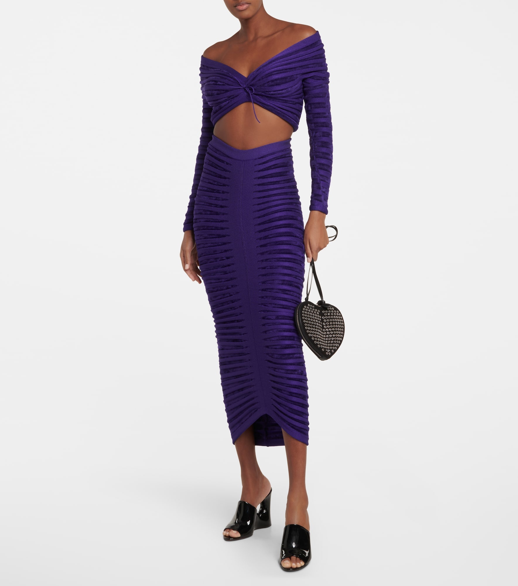 Ruched maxi skirt - 2