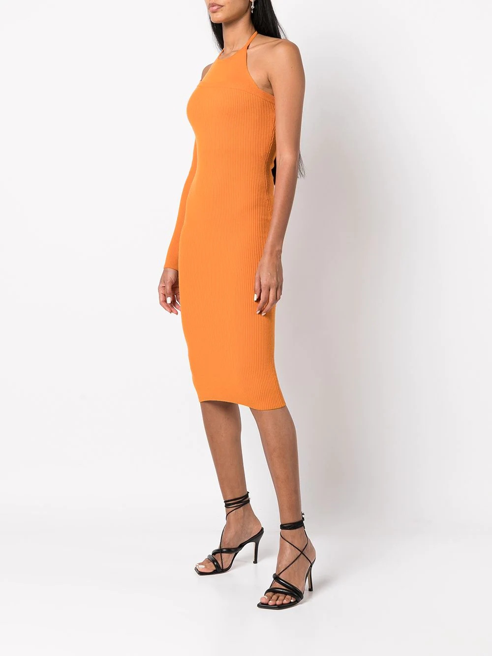 asymmetric knitted dress - 3