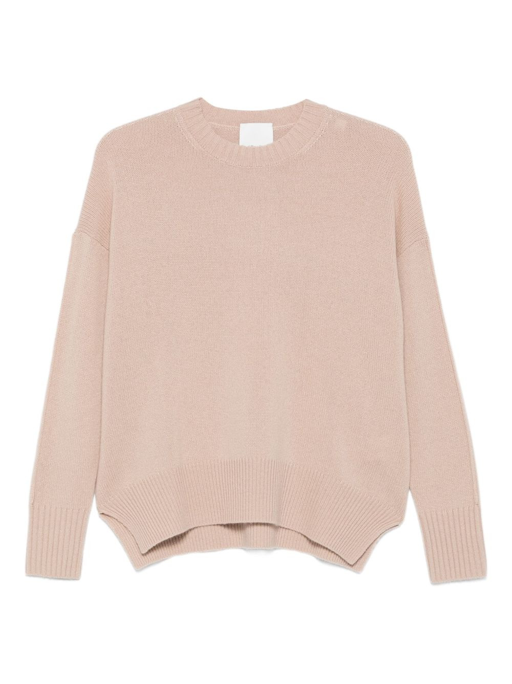 round-neck cashmere sweater - 1