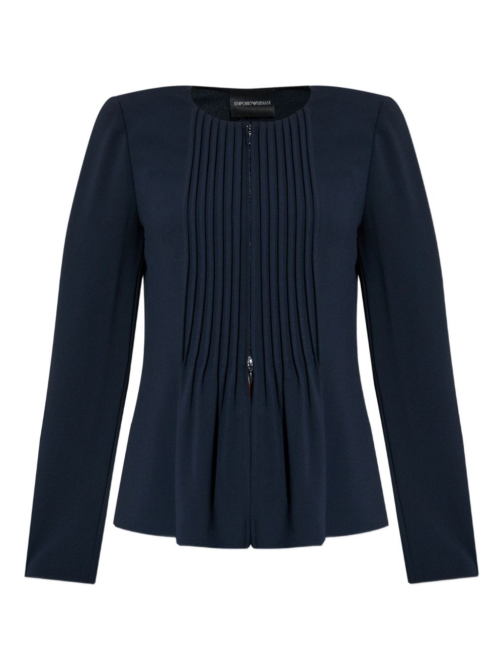 pleated fitted jacket - 1