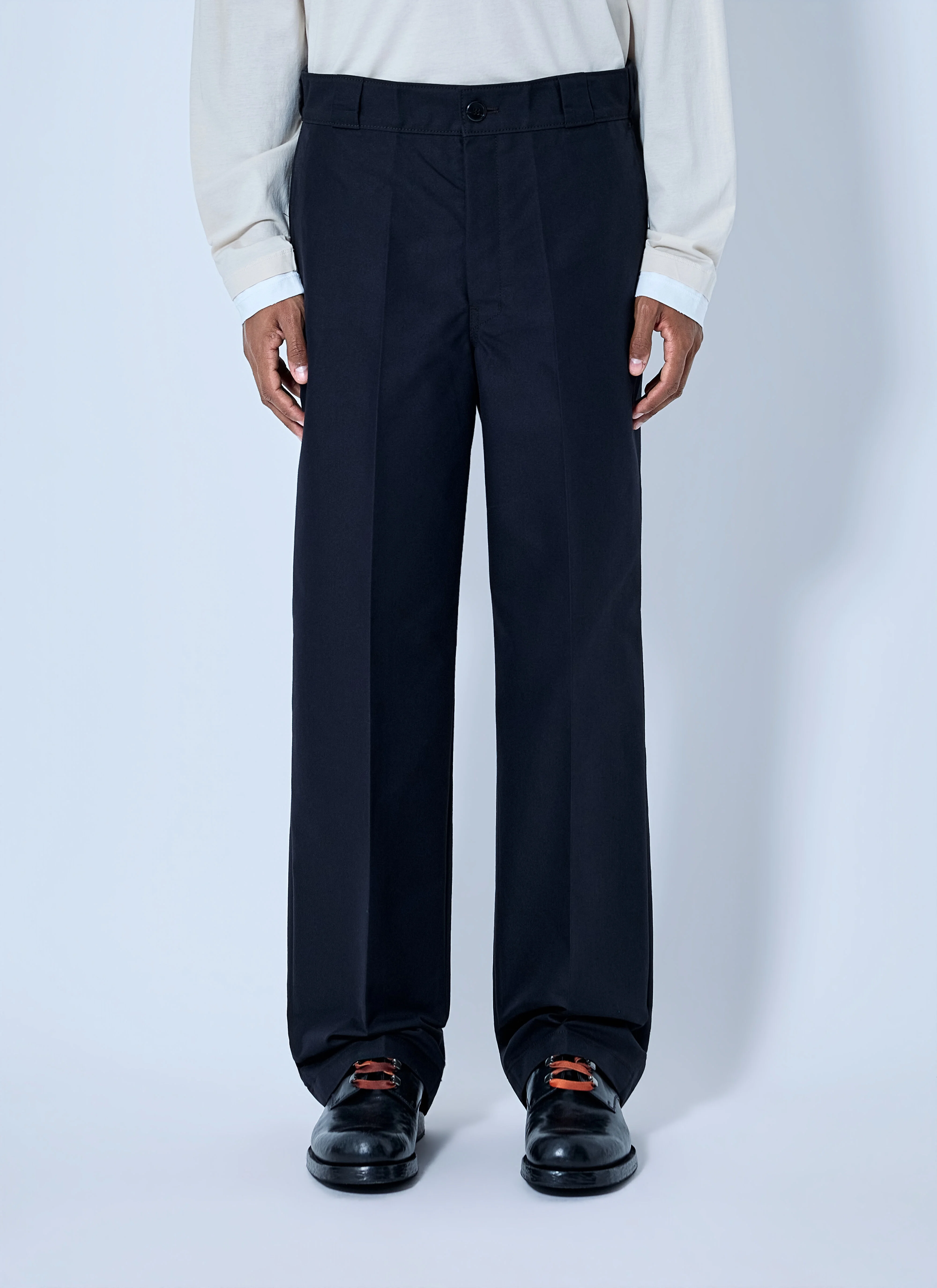 Canvas Logo-Plaque Trousers - 1