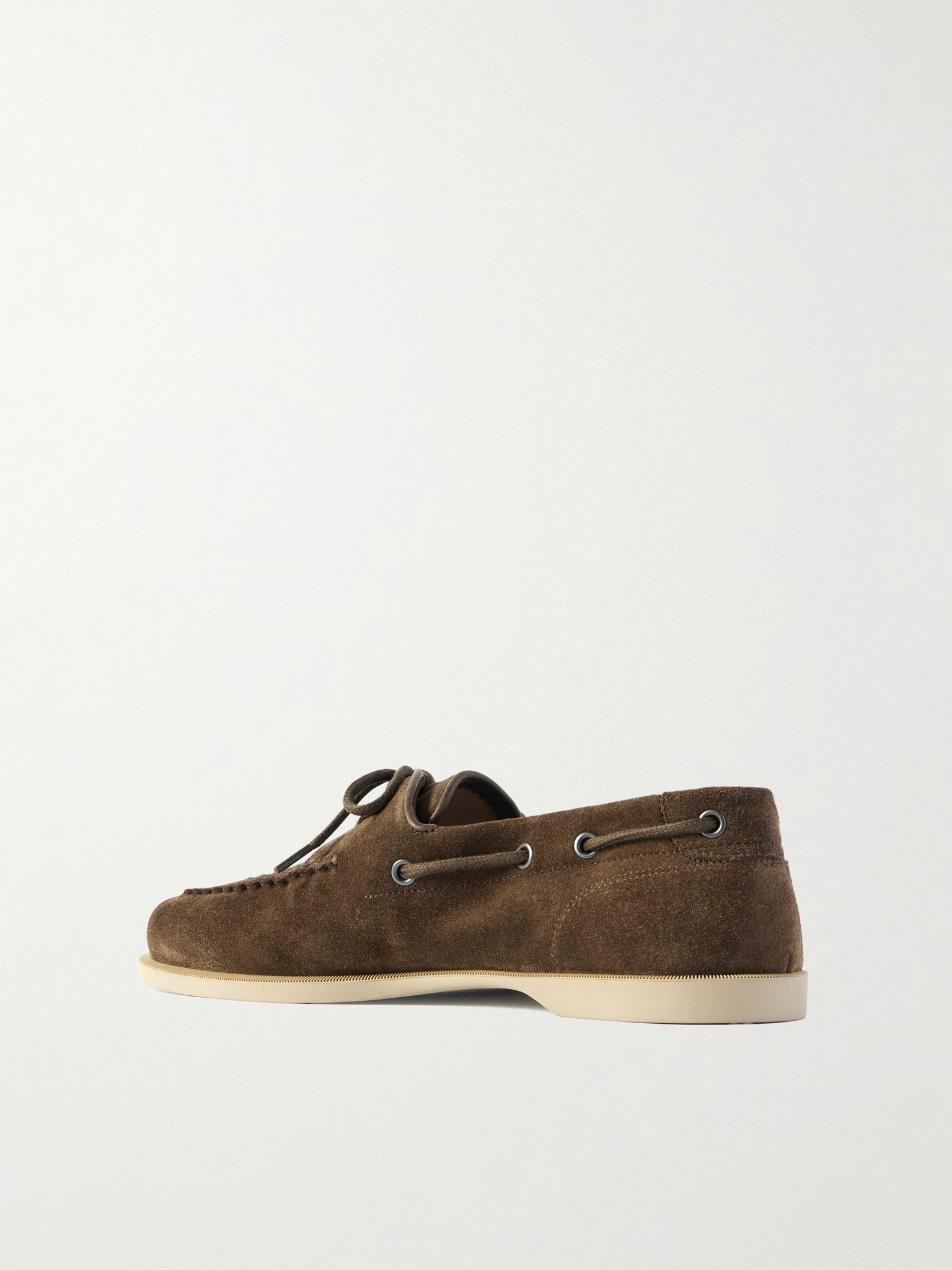 Foil Suede Boat Shoes Green - 4