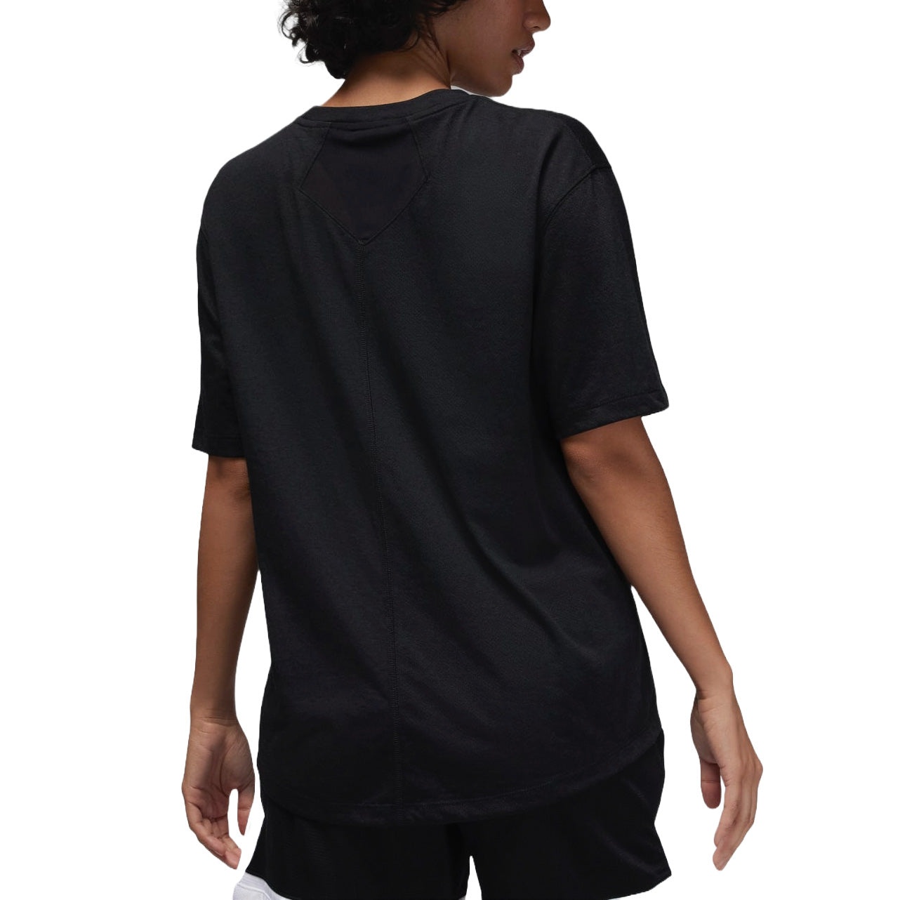 (WMNS) Air Jordan Sport Diamond Graphic T-shirt Asia Sizing 'Black' FN5117-010 - 2