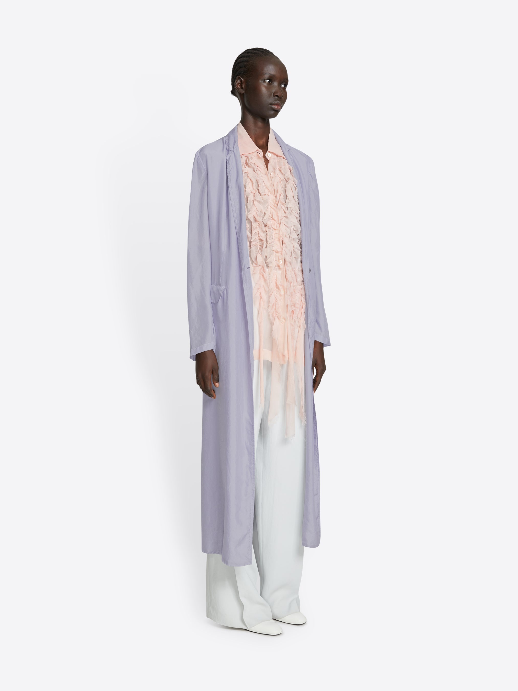 LONG SILK BLAZER - 3