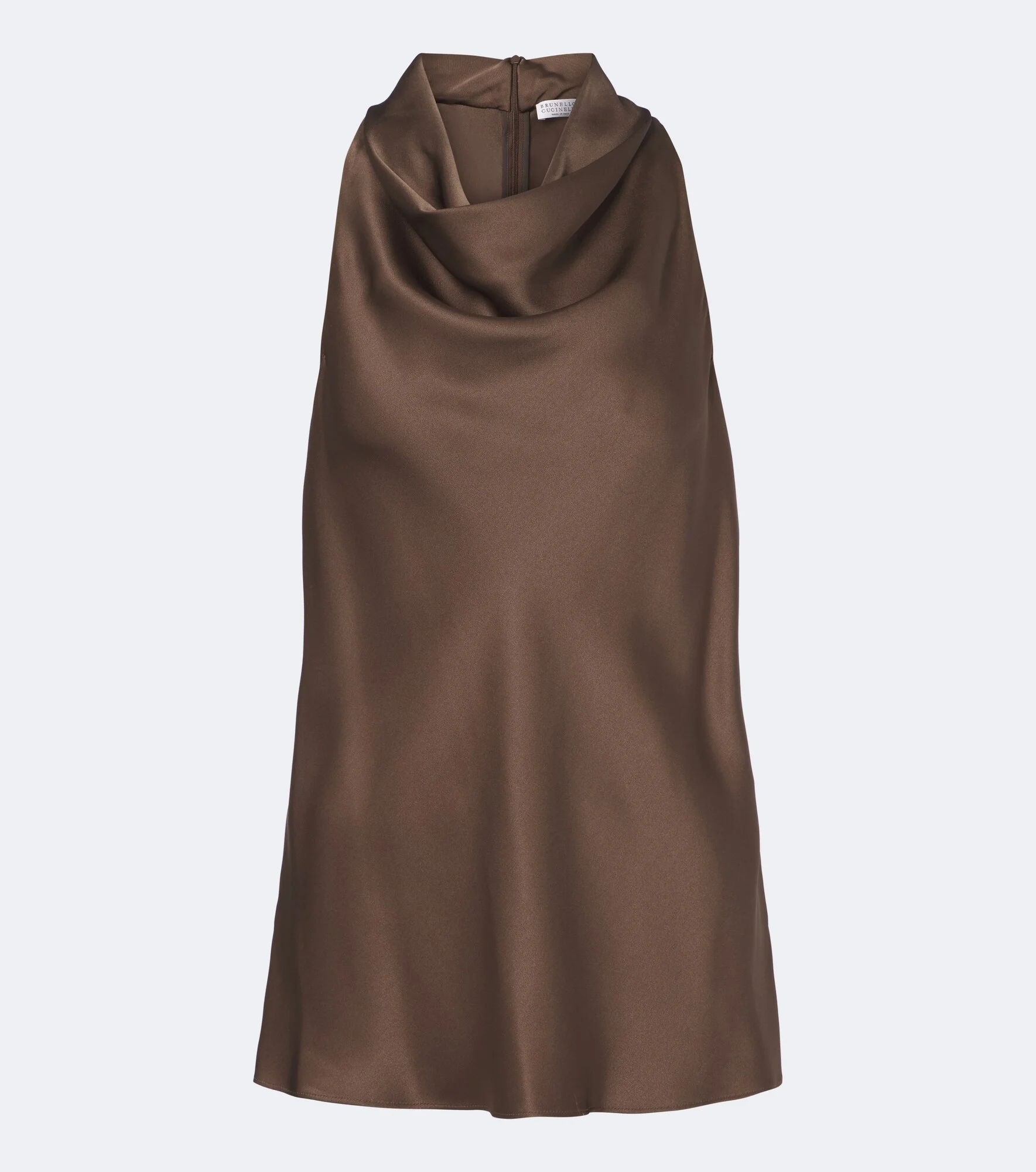 Draped silk top - 1