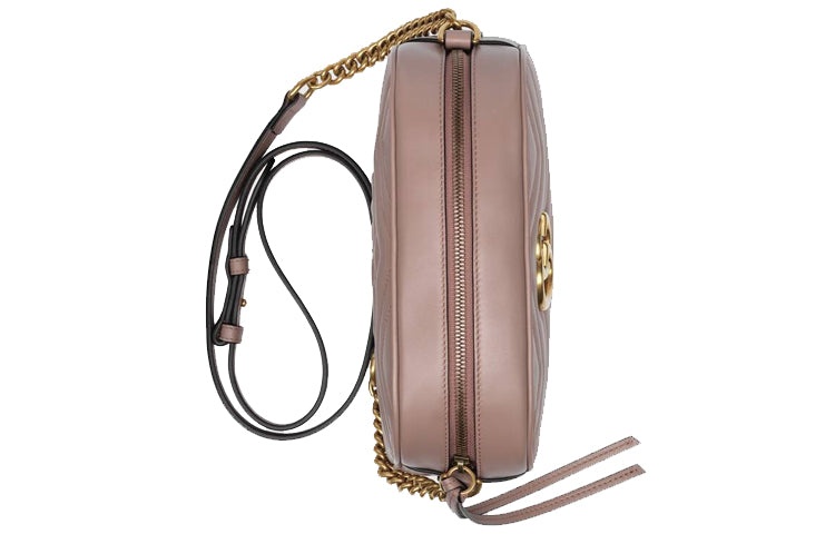 (WMNS) Gucci GG Marmont Small Matelasse Shoulder Bag 'Dusty Pink' 447632-DTD1T-5729 - 5