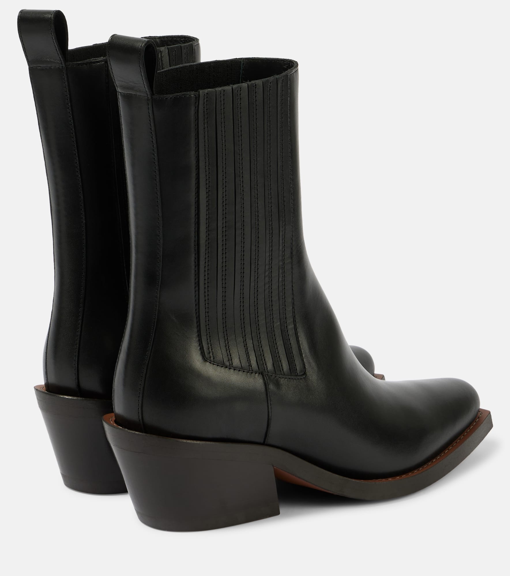 Western Touch leather Chelsea boots - 3