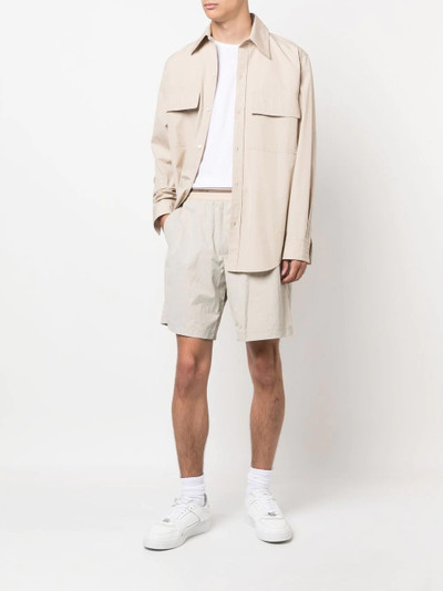 Helmut Lang elasticated cotton shorts outlook