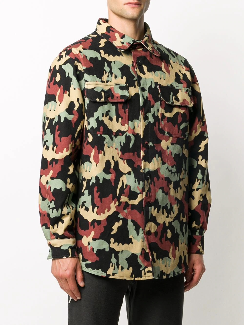 camouflage print shirt - 3