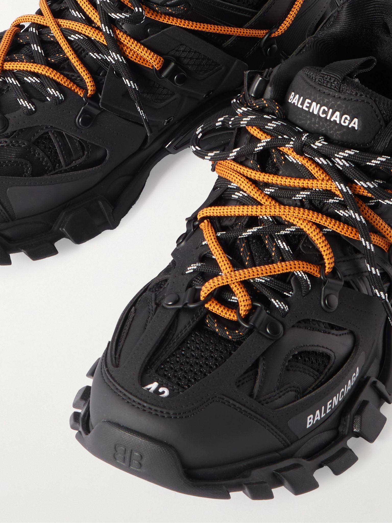 Track Trail Logo-Print TPU and Shell Sneakers Black - 5