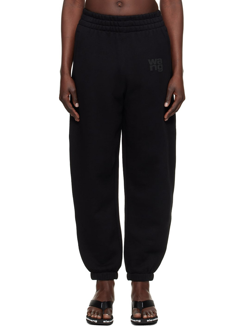 Black Puff Logo Sweatpants - 1