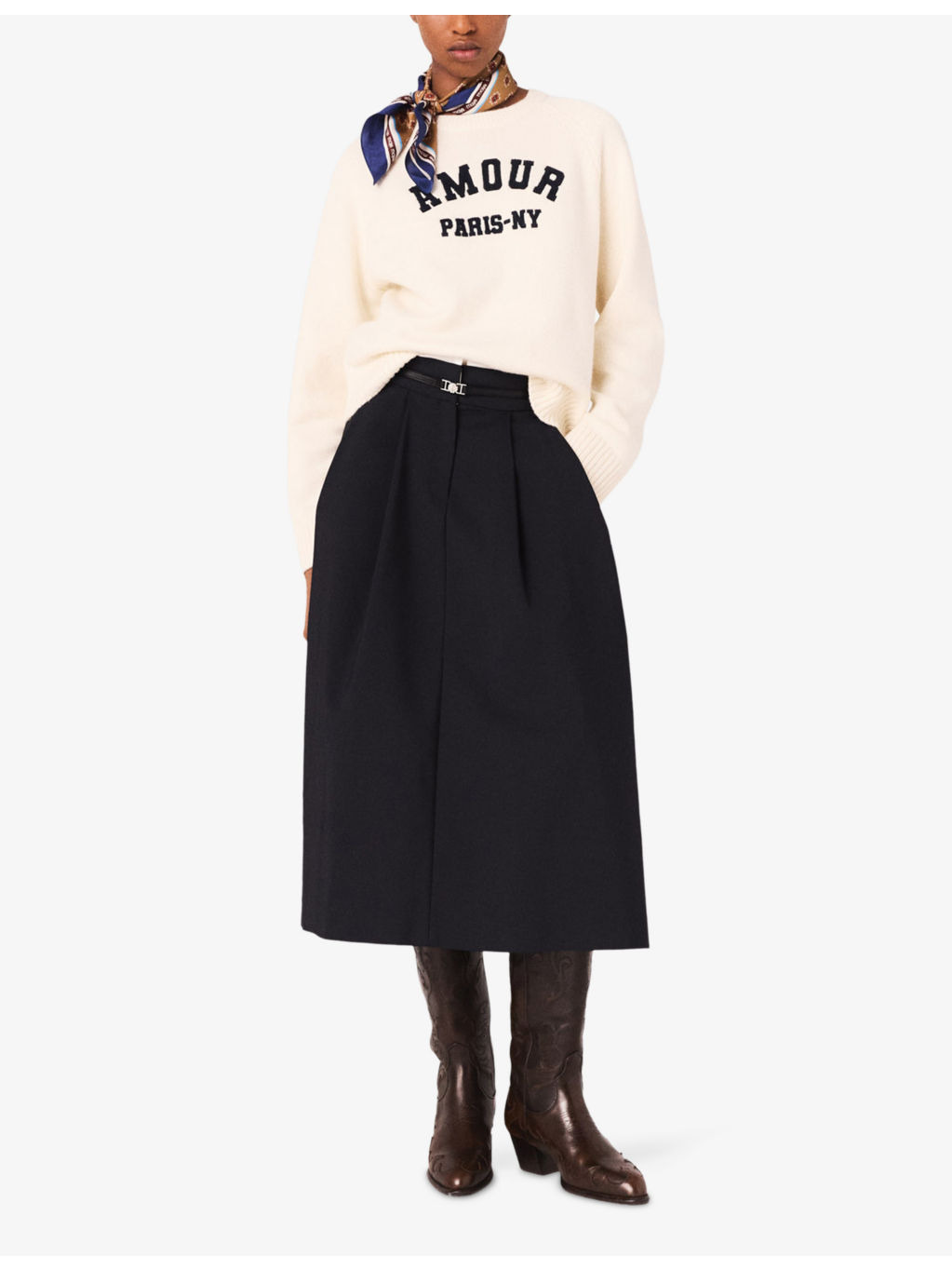 Amour Round-Neck Wool-Blend Jumper - 2
