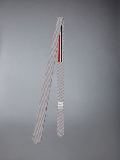 Thom Browne stripe seersucker-texture cotton tie outlook