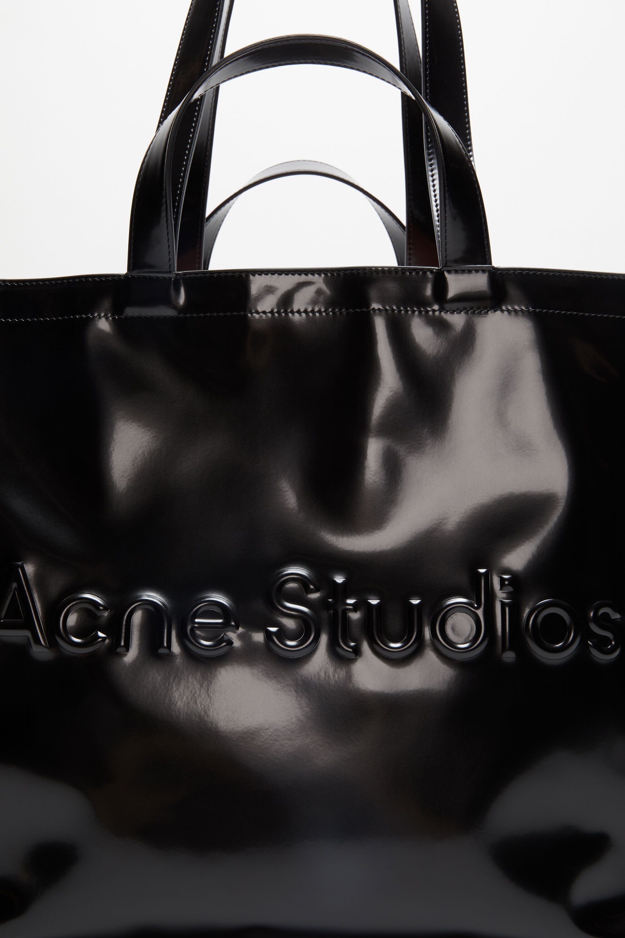 Logo shoulder tote bag - Black - 6