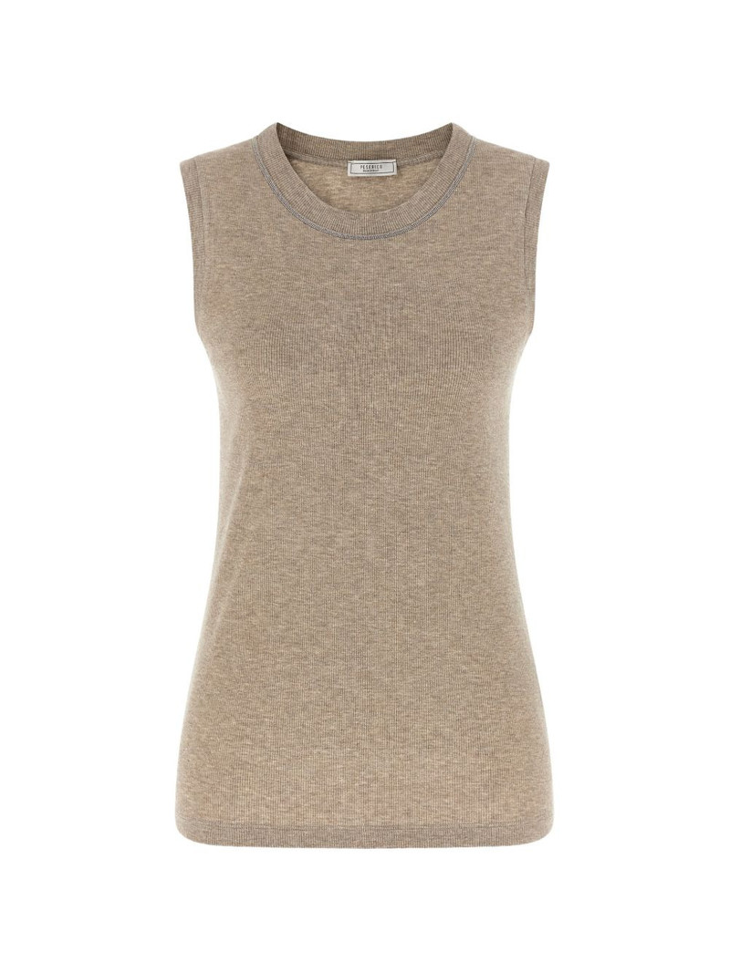 Punto Luce ribbed crew neck top 1