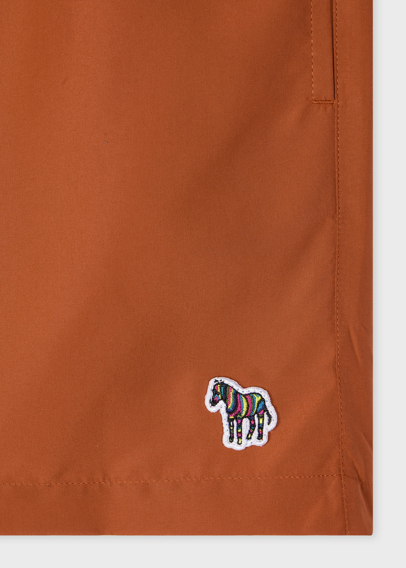 Paul Smith Rust Orange Zebra Logo Swim Shorts outlook