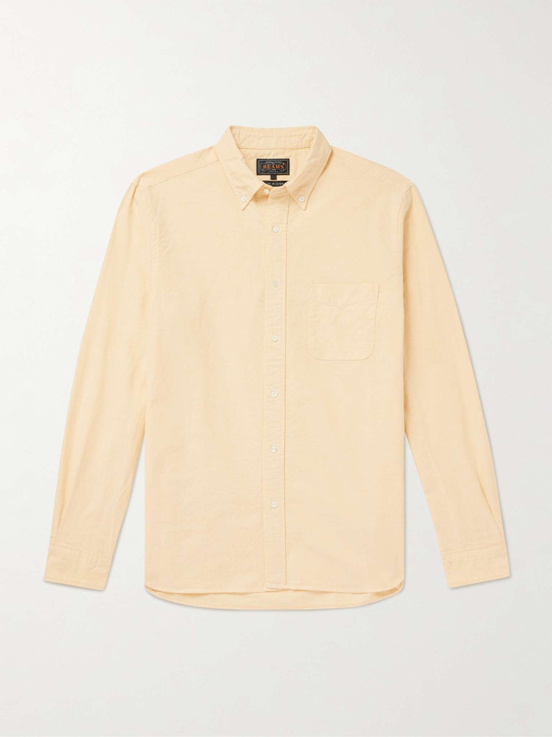 Button-Down Collar Cotton Oxford Shirt - 1