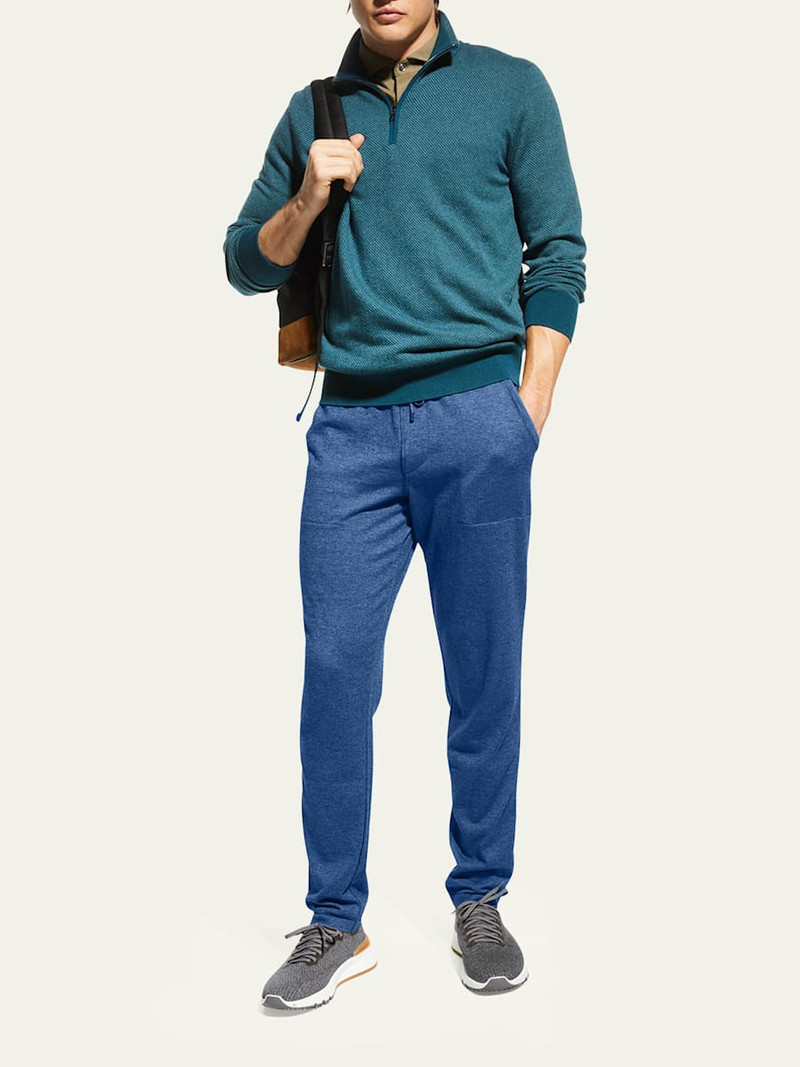 Loro Piana Men's Cashmere Drawstring Leisure Sweatpants outlook