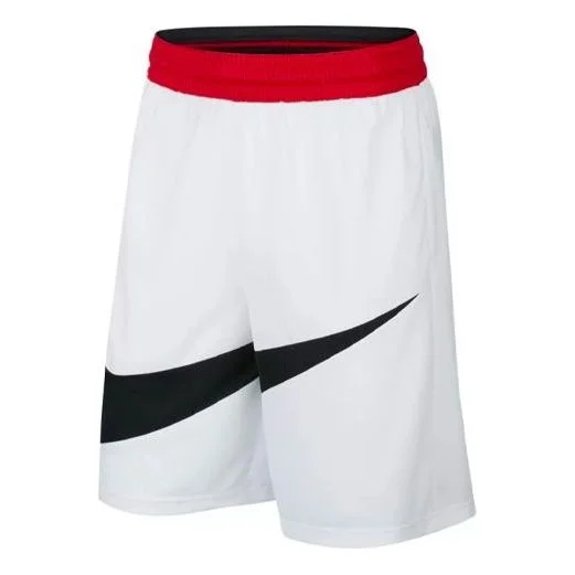 Nike Large Logo Printing Sports Loose Basketball Shorts White BV9385-100 - 1