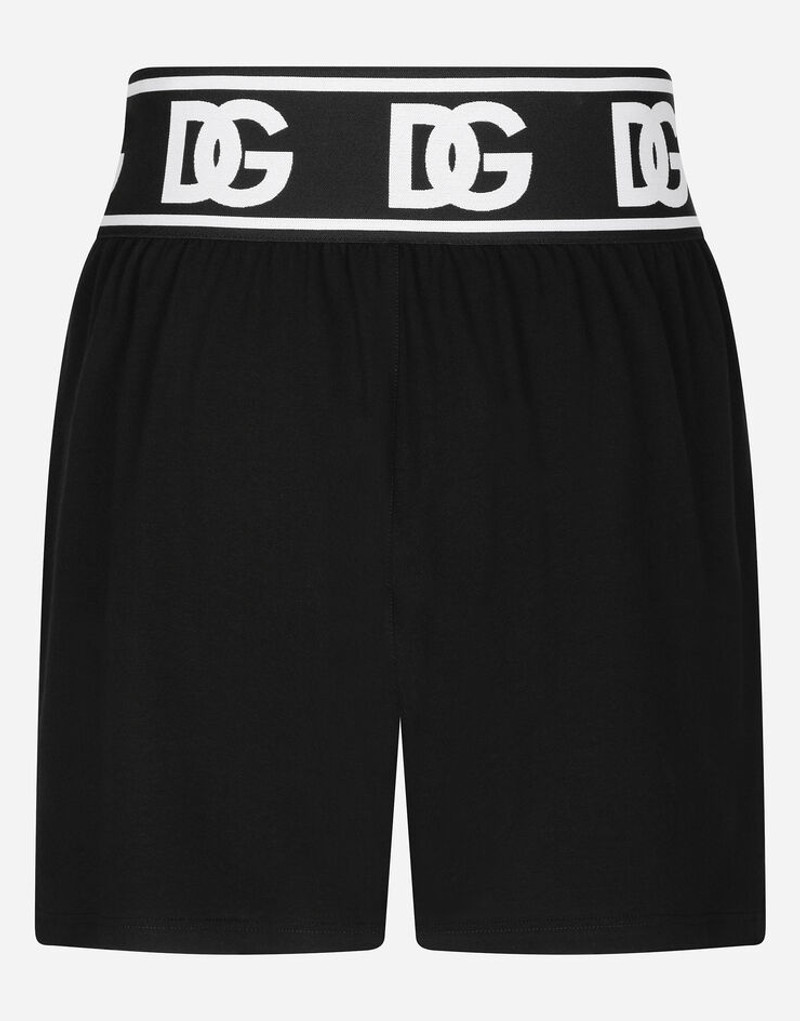 Dolce & Gabbana Two-way stretch cotton shorts with DG logo outlook