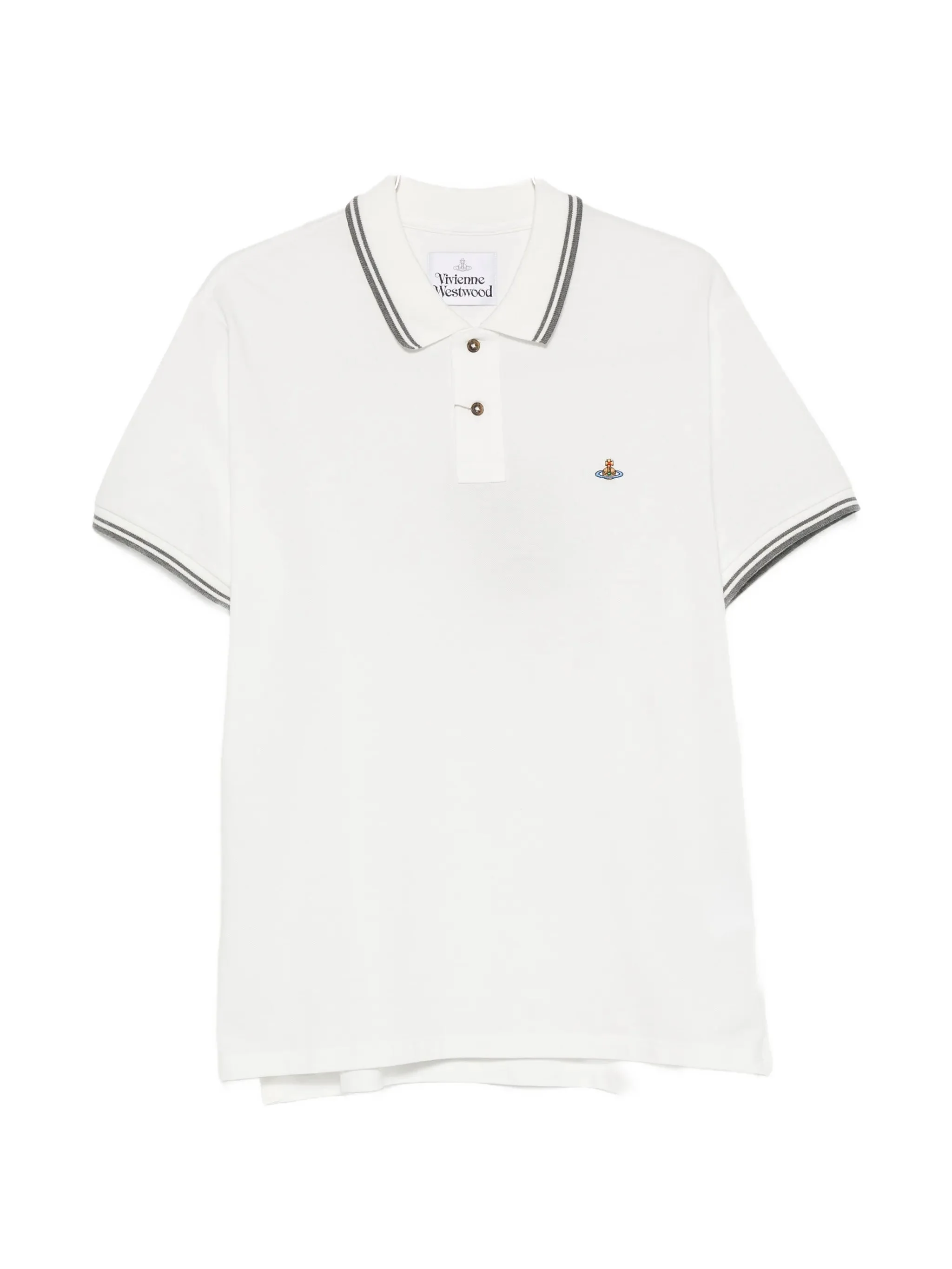 Vivienne Westwood Classic Embroidered-detail Cotton Polo Shirt - 1