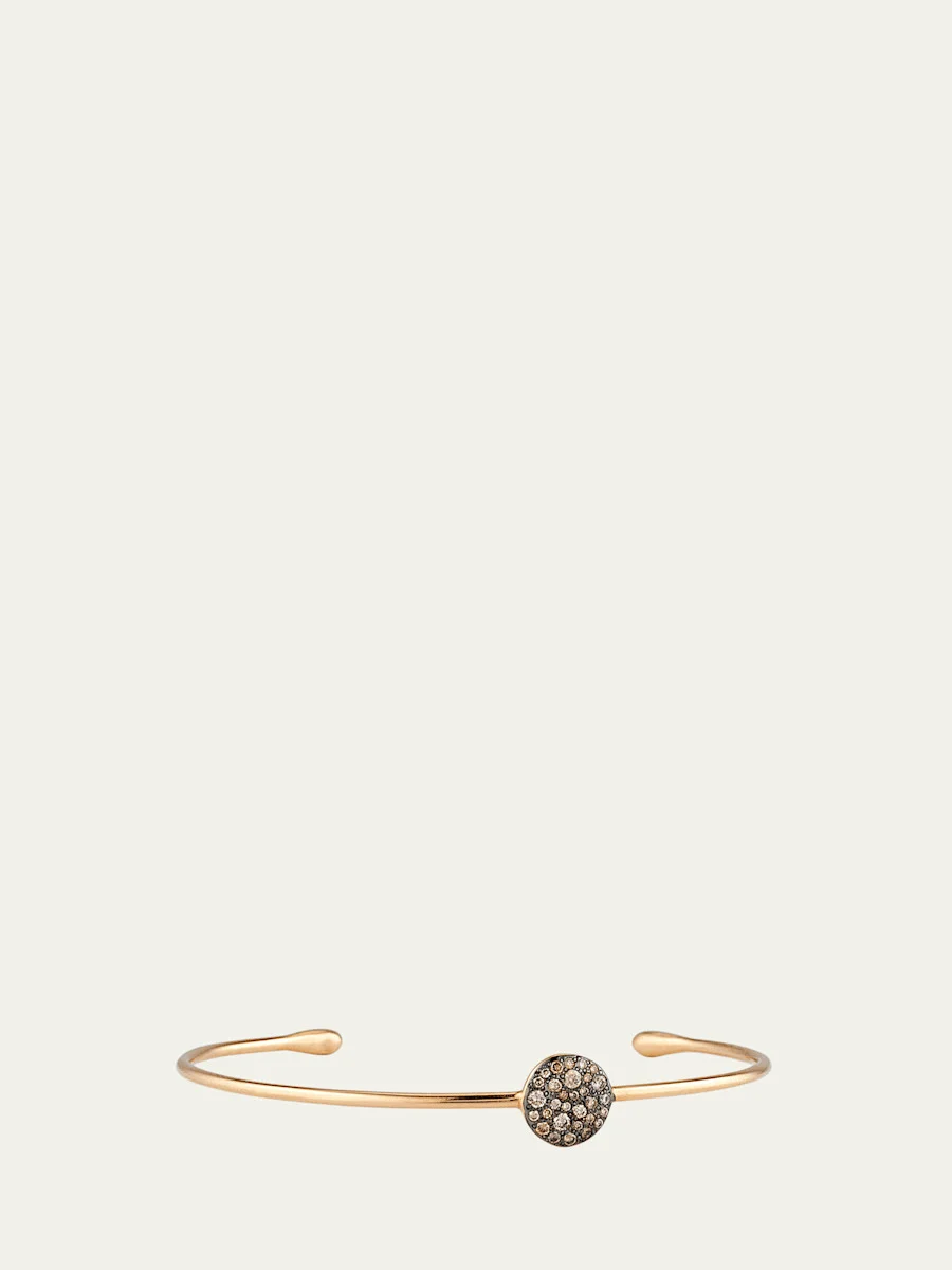 Sabbia Brown Diamond Station Bracelet in 18K Rose Gold - 1