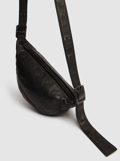 Yohji Yamamoto Sling grained leather crossbody bag outlook