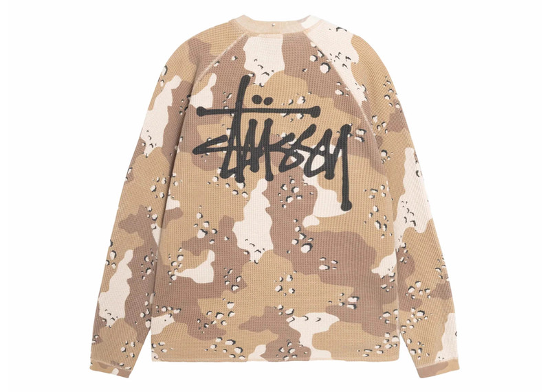 Stüssy Stussy Raglan Thermal L/S Crew Desert Camo outlook