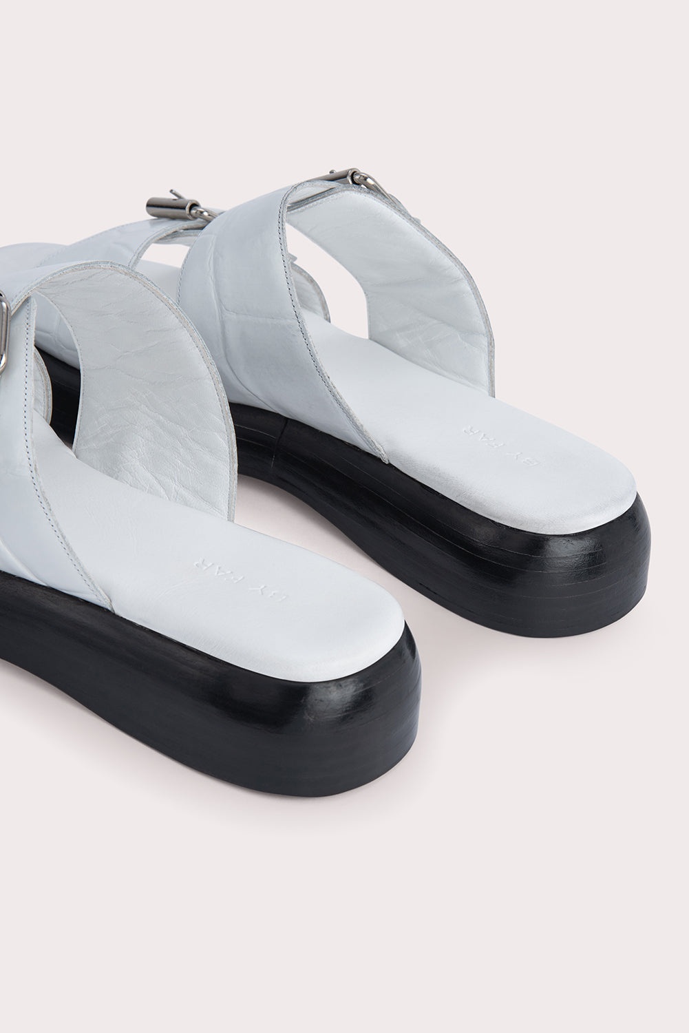 Wyatt White Maxi Croco and Nappa Leather - 6