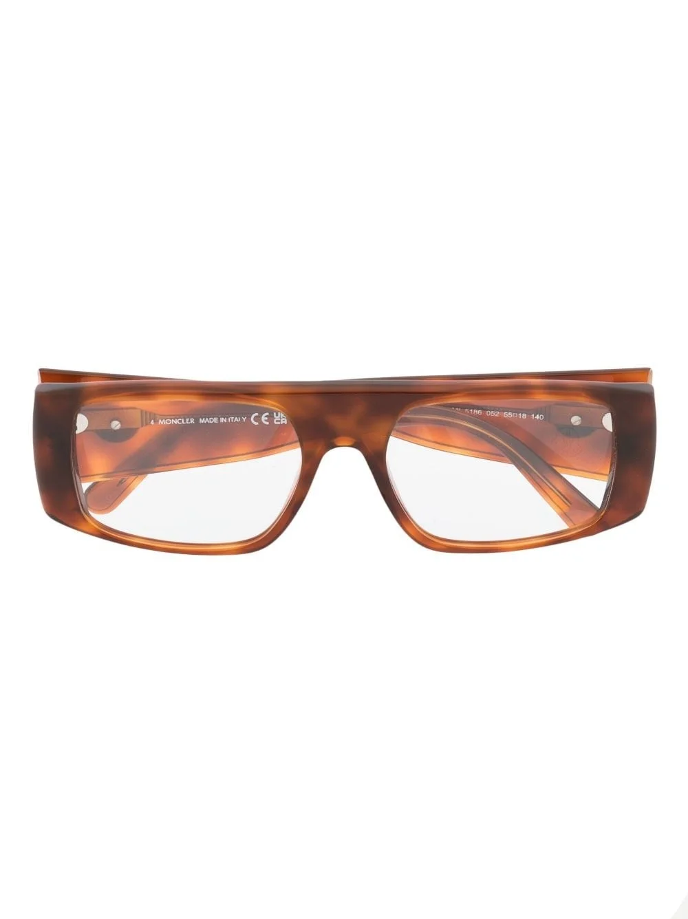 tortoiseshell-effect glasses - 1