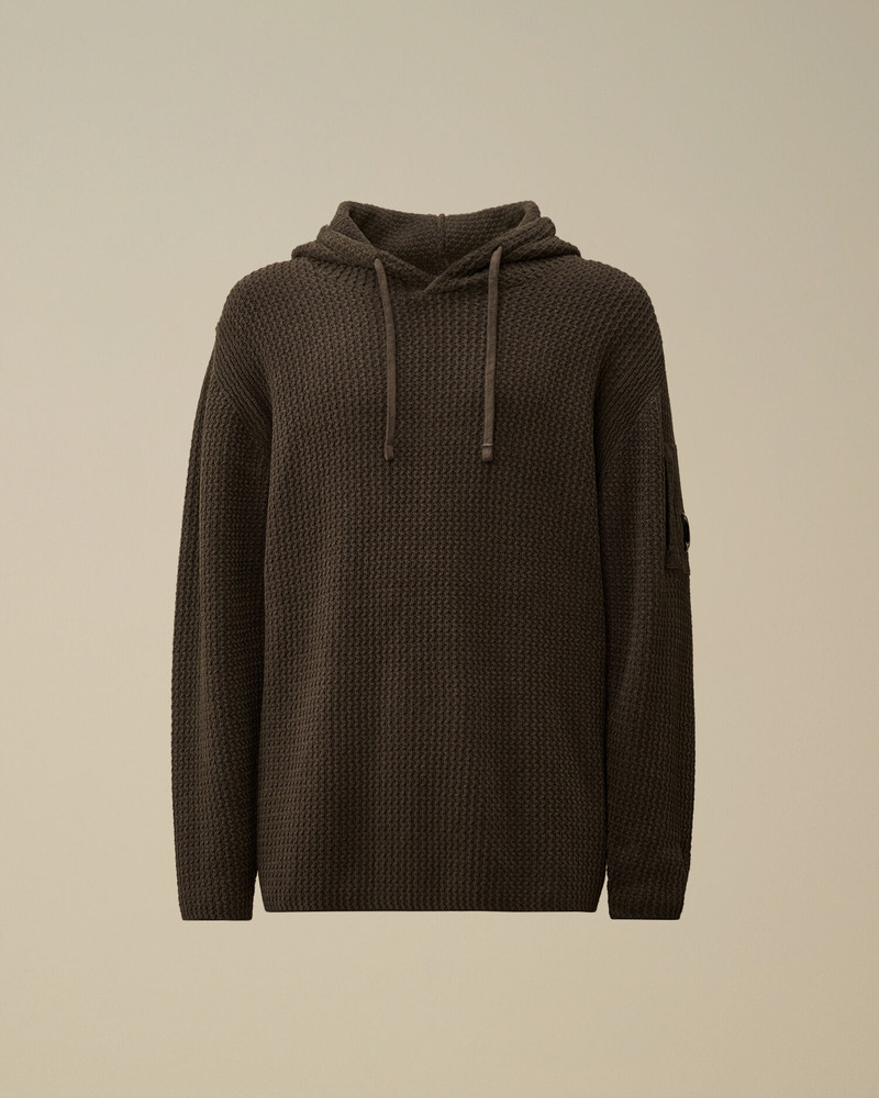Cotton Chenille Hooded Sweater 1