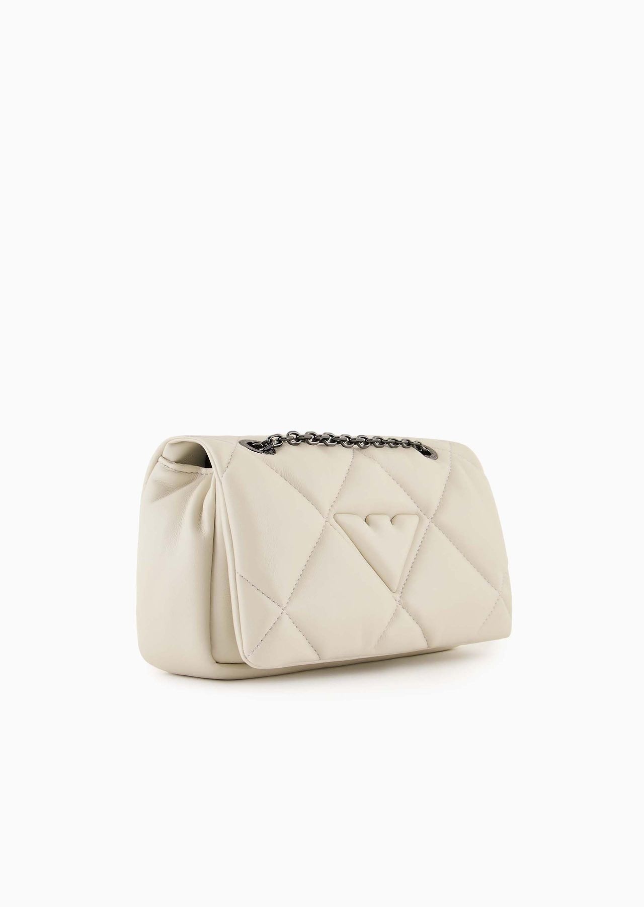 Quilted nappa leather-effect mini bag with flap - 2