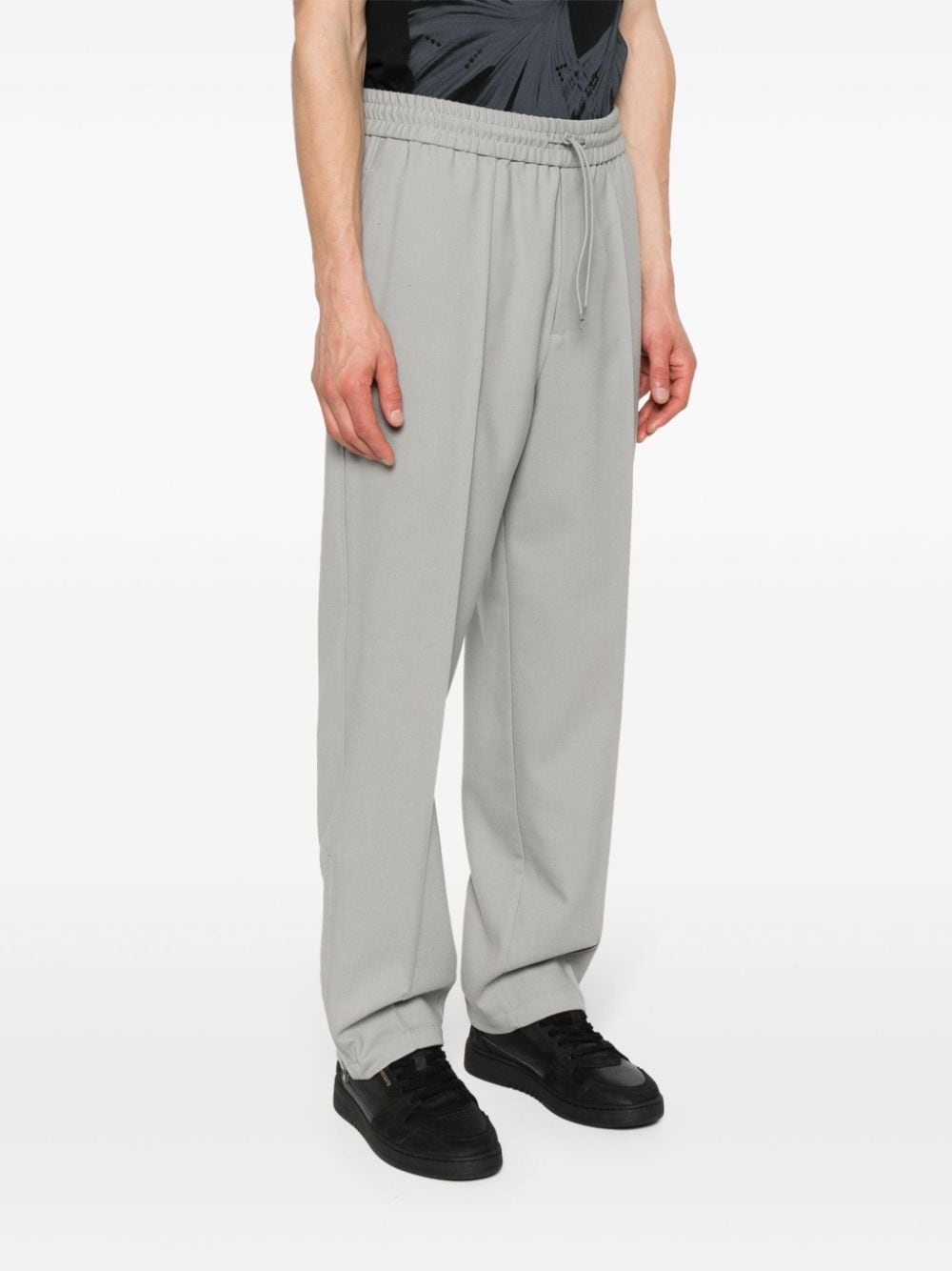 raised-seam straight trousers - 3