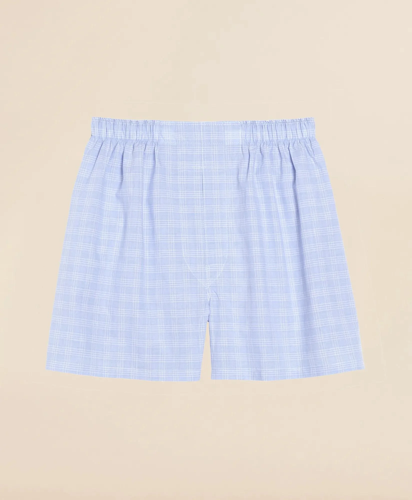 Cotton Broadcloth Glen Plaid Boxers - 1