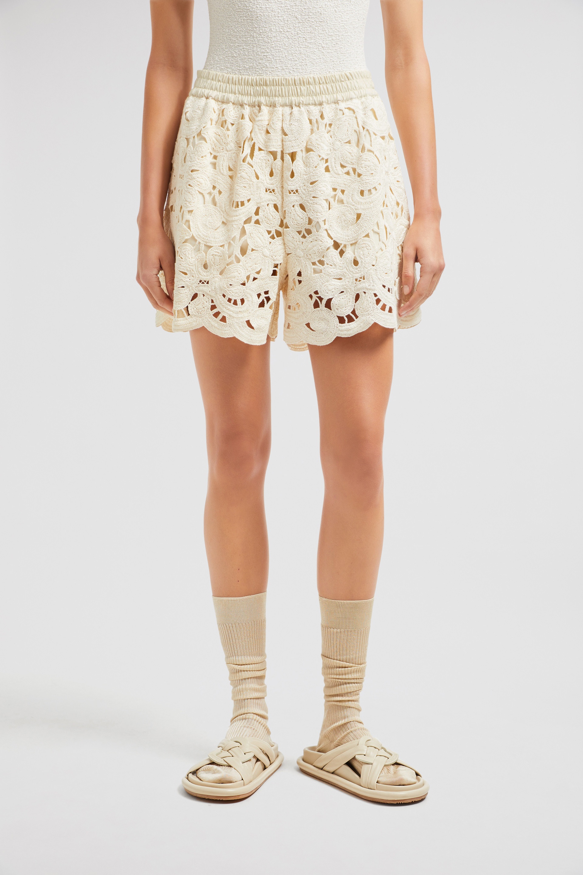Floral Macramé Shorts - 3