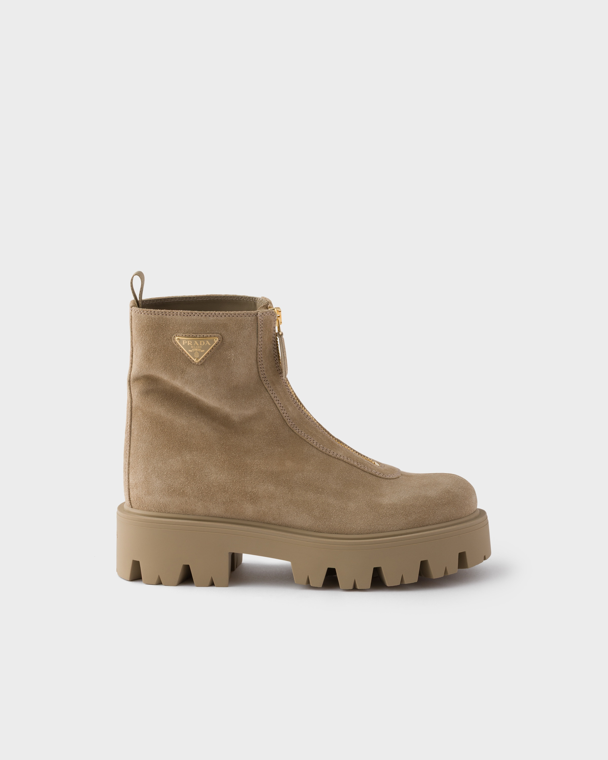 Suede booties with zip - 2