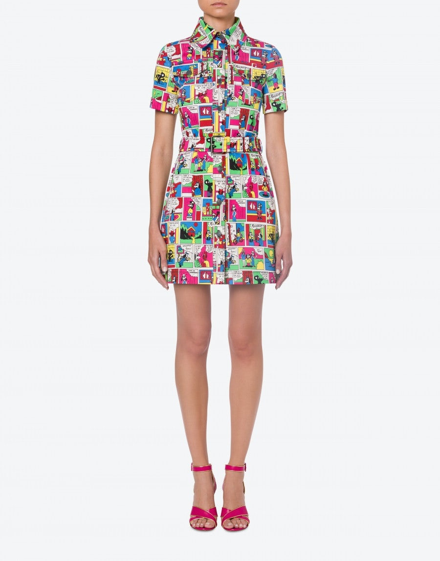 MOSCHINO COMICS STRETCH GABARDINE DRESS - 2